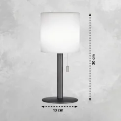 FHL easy Lampes À Poser|Lampe de table Lesina LED Anthracite, 1 lumière, Changeur de couleurs