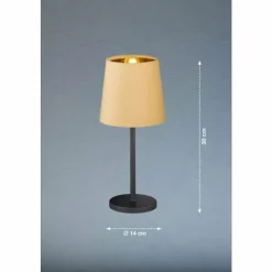 FHL easy Lampes À Poser|Lampe de table Palina Noir, 1 lumière