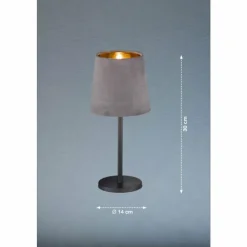 FHL easy Lampes À Poser|Lampe de table Palina Noir, 1 lumière