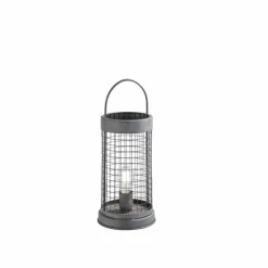 FHL easy Lampes À Poser|Lampe de table TIANA Gris, 1 lumière