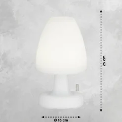 FHL easy Éclairage Led|Lampe de table Termoli LED Blanc, 1 lumière, Changeur de couleurs