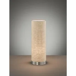 Luminaires Fischer & Honsel Lampes À Poser|Lampe de table Fischer & Honsel Thor Nickel mat, 1 lumière