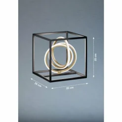 Luminaires Fischer & Honsel Éclairage Led|Lampe de table Fischer & Honsel Gisi LED Noir, 1 lumière