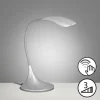 Luminaires Fischer & Honsel Éclairage Led|Lampe de table Fischer & Honsel Nil LED Argenté, 1 lumière