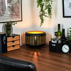 hofstein Lampes À Poser|Lampe de table Fournie Noir, 1 lumière