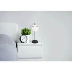 Luminaires Globo Lighting Éclairage Led|Lampe de table Globo AIDA LED Noir, 1 lumière