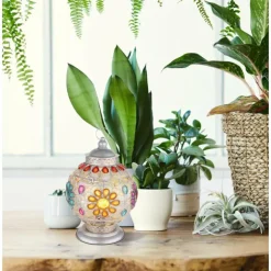 Luminaires Globo Lighting Lampes À Poser|Lampe de table Globo GELASIUS Gris, Argenté, 1 lumière