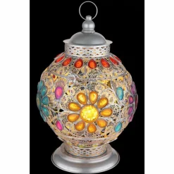 Luminaires Globo Lighting Lampes À Poser|Lampe de table Globo GELASIUS Gris, Argenté, 1 lumière
