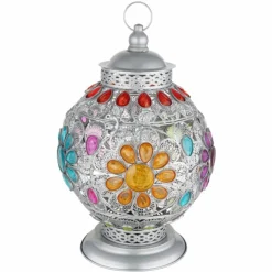 Luminaires Globo Lighting Lampes À Poser|Lampe de table Globo GELASIUS Gris, Argenté, 1 lumière