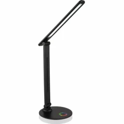 Luminaires Globo Lighting Éclairage Led|Lampe de table Globo GERALDO LED Noir, 1 lumière, Changeur de couleurs