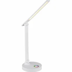 Luminaires Globo Lighting Lampes À Poser|Lampe de table Globo GERALDO LED Blanc, 1 lumière, Changeur de couleurs