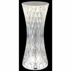 Luminaires Globo Lighting Lampes À Poser|Lampe de table Globo GIXI LED Argenté, Transparent, 1 lumière, Changeur de couleurs