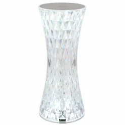 Luminaires Globo Lighting Lampes À Poser|Lampe de table Globo GIXI LED Argenté, Transparent, 1 lumière, Changeur de couleurs