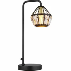 Luminaires Globo Lighting Lampes À Poser|Lampe de table Globo LOIS Laiton, Noir, 1 lumière