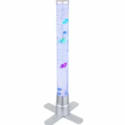 Luminaires Globo Lighting Éclairage Led|Lampe de table Globo MENDOZA LED Argenté, Transparent, 1 lumière, Changeur de couleurs