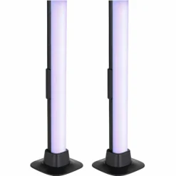 Lampe de table Globo POLLIVER LED Noir, 1 lumière, Changeur de couleurs
