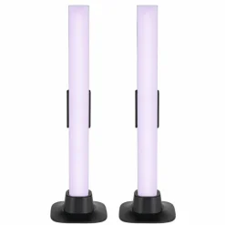 Lampe de table Globo POLLIVER LED Noir, 1 lumière, Changeur de couleurs