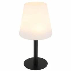 Lampe de table Globo SOLAR LED Noir, 8 lumières, Changeur de couleurs