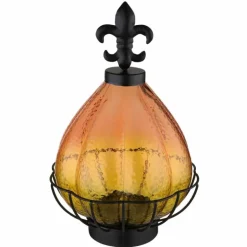 Lampe de table Globo SOLAR LED Noir, 1 lumière, Télécommandes