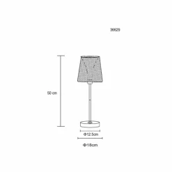 Lampe de table Globo SOLAR LED Noir, 1 lumière