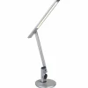 Luminaires Globo Lighting Éclairage Led|Lampe de table Globo SOLANA LED Aluminium brossé, Blanc, 1 lumière
