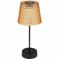 Lampe de table Globo SOLAR LED Ambre, Noir, 1 lumière