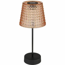 Lampe de table Globo SOLAR LED Ambre, Noir, 1 lumière