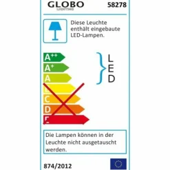 Luminaires Globo Lighting Lampes À Poser|Lampe de table Globo TARRON LED Transparent, Blanc, 3 lumières