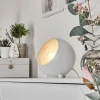 hofstein Lampes À Poser|Lampe de table Hajo Argenté, Blanc, 1 lumière