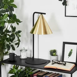 hofstein Lampes À Poser|Lampe de table Hueso Noir, 1 lumière
