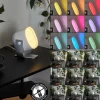 Lampe de table iDual Lilas LED Argenté, 1 lumière, Changeur de couleurs