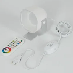 Lampe de table iDual Lilac LED Argenté, 1 lumière, Télécommandes, Changeur de couleurs