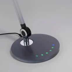 Luminaires Leuchten Direkt Éclairage Led|Lampe de table Leuchten-Direkt NIKLAS LED Noir, Argenté, 1 lumière