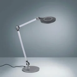 Luminaires Leuchten Direkt Éclairage Led|Lampe de table Leuchten-Direkt NIKLAS LED Noir, Argenté, 1 lumière