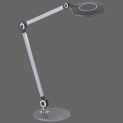 Luminaires Leuchten Direkt Éclairage Led|Lampe de table Leuchten-Direkt NIKLAS LED Noir, Argenté, 1 lumière