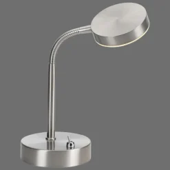 Luminaires Leuchten Direkt Éclairage Led|Lampe de table Leuchten-Direkt HENSKEN LED Acier brossé, 1 lumière