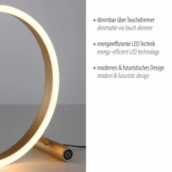 Luminaires Leuchten Direkt Éclairage Led|Lampe de table Leuchten-Direkt RITUS LED Laiton, 1 lumière