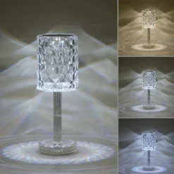 Luminaires Leuchten Direkt Lampes À Poser|Lampe de table Leuchten-Direkt KRISTALA Transparent, 1 lumière