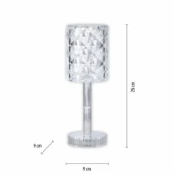Luminaires Leuchten Direkt Lampes À Poser|Lampe de table Leuchten-Direkt KRISTALA Transparent, 1 lumière