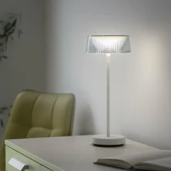 Lampe de table Leuchten-Direkt DORA LED Blanc, 1 lumière