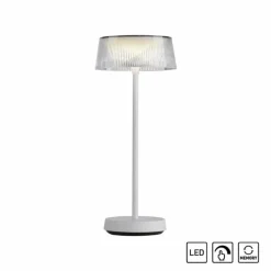 Lampe de table Leuchten-Direkt DORA LED Blanc, 1 lumière