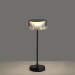 Lampe de table Leuchten-Direkt DORA LED Noir, 1 lumière