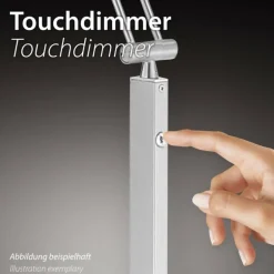 Lampe de table Leuchten-Direkt DORA LED Noir, 1 lumière