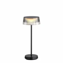 Lampe de table Leuchten-Direkt DORA LED Noir, 1 lumière