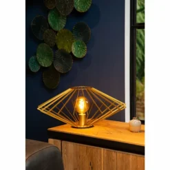 Luminaires Lucide Lampes À Poser|Lampe de table Lucide DIAMOND Laiton, 1 lumière