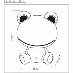 Luminaires Lucide Éclairage Led|Lampe de table Lucide DODO Frog LED Vert, 1 lumière