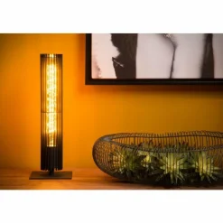 Luminaires Lucide Lampes À Poser|Lampe de table Lucide LIONEL Noir, 1 lumière