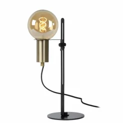 Luminaires Lucide Lampes À Poser|Lampe de table Lucide MALCOLM Noir, 1 lumière