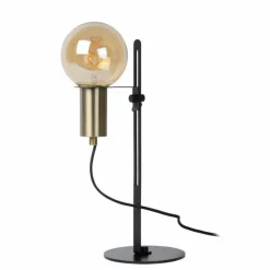 Luminaires Lucide Lampes À Poser|Lampe de table Lucide MALCOLM Noir, 1 lumière
