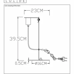 Luminaires Lucide Lampes À Poser|Lampe de table Lucide MALCOLM Noir, 1 lumière